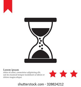 Hourglass icon vector