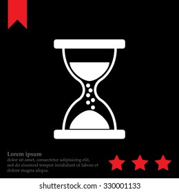 Hourglass icon vector