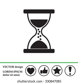 Hourglass icon vector