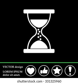 Hourglass icon vector