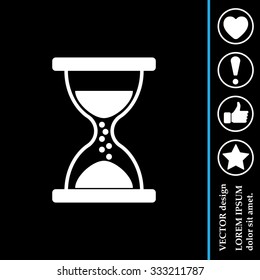 Hourglass icon vector