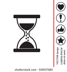 Hourglass icon vector
