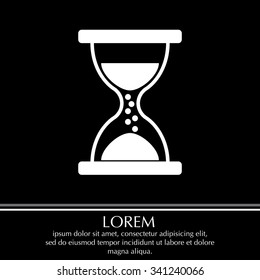 Hourglass icon vector