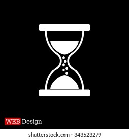 Hourglass icon vector
