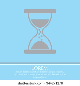 Hourglass icon vector