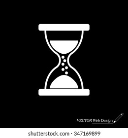 Hourglass icon vector