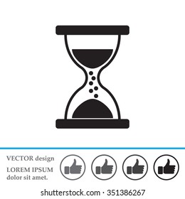 Hourglass icon vector