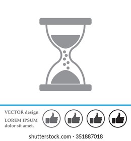 Hourglass icon vector