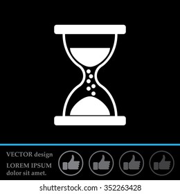 Hourglass icon vector