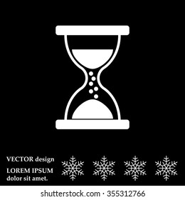 Hourglass icon vector