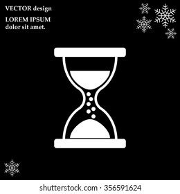 Hourglass icon vector