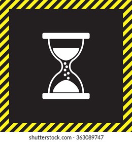 Hourglass icon vector