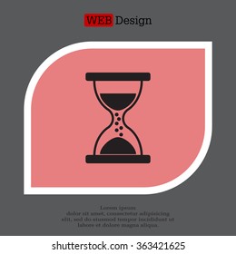 Hourglass icon vector