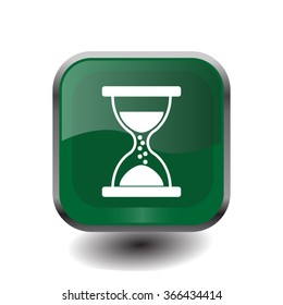 Hourglass icon vector