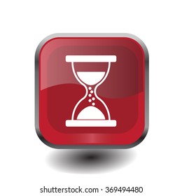 Hourglass icon vector