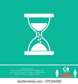 Hourglass icon vector
