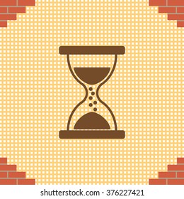 Hourglass icon vector