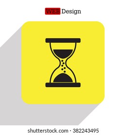 Hourglass icon vector