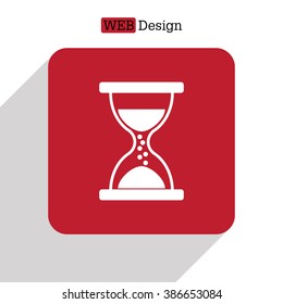 Hourglass icon vector