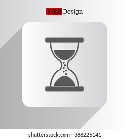 Hourglass icon vector