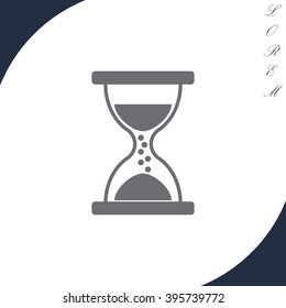 Hourglass icon vector