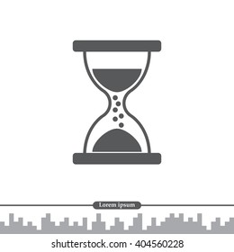 Hourglass icon vector