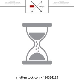 Hourglass icon vector