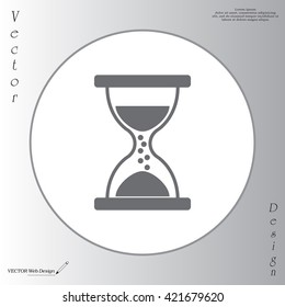 Hourglass icon vector