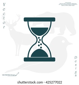 Hourglass icon vector