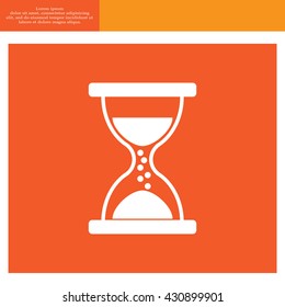 Hourglass icon vector