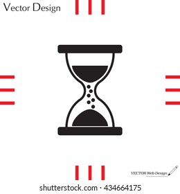 Hourglass icon vector