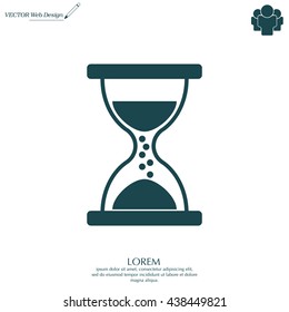 Hourglass icon vector