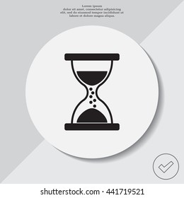 Hourglass icon vector