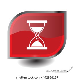 Hourglass icon vector