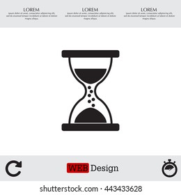 Hourglass icon vector
