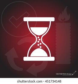Hourglass icon vector