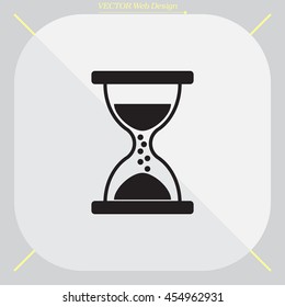 Hourglass icon vector