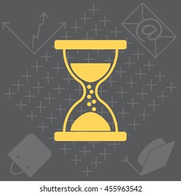 Hourglass icon vector