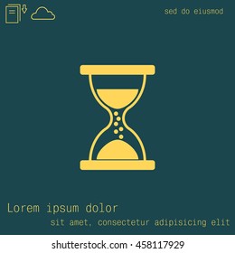 Hourglass icon vector