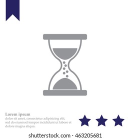 Hourglass icon vector