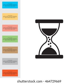 Hourglass icon vector