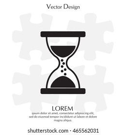 Hourglass icon vector