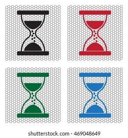 Hourglass icon vector