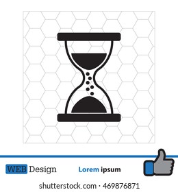 Hourglass icon vector