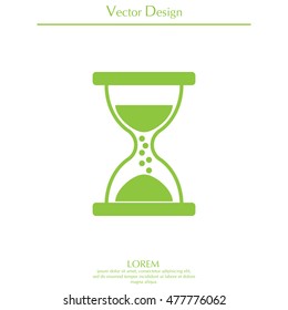 Hourglass icon vector