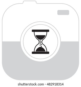 Hourglass icon vector