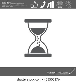 Hourglass icon vector