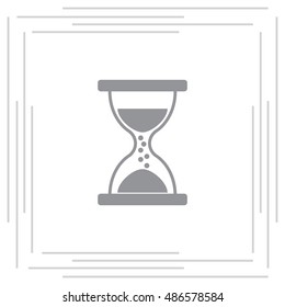 Hourglass icon vector