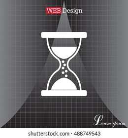 Hourglass icon vector
