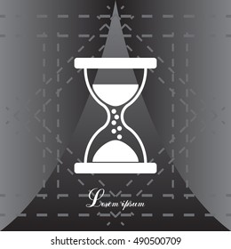Hourglass icon vector